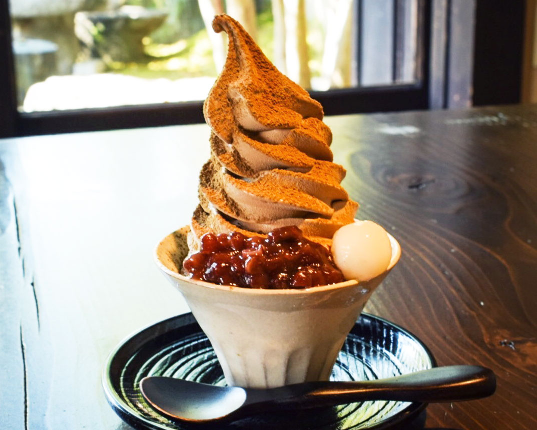 ほうじ茶ソフト